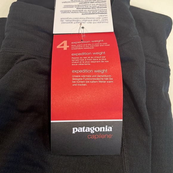 NWT Patagonia Capilene A 4 Expedition Weight Bottoms Black Medium Slim fit - Picture 7 of 10